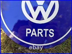 Vintage Volkswagen Vw Bug Partss Porcelain Metal Sign