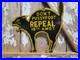 Vintage-Voting-Porcelain-Sign-Rare-Old-Political-Dont-Pussyfoot-Repeal-18th-Amdt-01-lcia