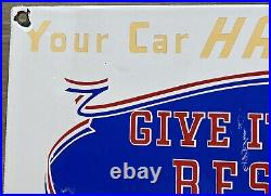 Vintage Washington Gasoline Porcelain Sign, Gas Station, Pump Plate, Motor Oil Vintage Washington Gasoline Porcelain Sign, Gas Station, Pump Plate, Motor Oil