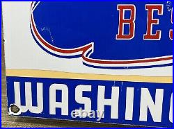 Vintage Washington Gasoline Porcelain Sign, Gas Station, Pump Plate, Motor Oil Vintage Washington Gasoline Porcelain Sign, Gas Station, Pump Plate, Motor Oil