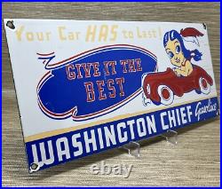 Vintage Washington Gasoline Porcelain Sign, Gas Station, Pump Plate, Motor Oil Vintage Washington Gasoline Porcelain Sign, Gas Station, Pump Plate, Motor Oil