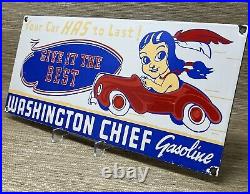 Vintage Washington Gasoline Porcelain Sign, Gas Station, Pump Plate, Motor Oil Vintage Washington Gasoline Porcelain Sign, Gas Station, Pump Plate, Motor Oil