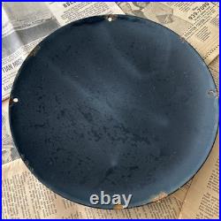 Vintage We Use Genuine Chevrolet Parts 12 Inch Convex Porcelain Enamel Sign