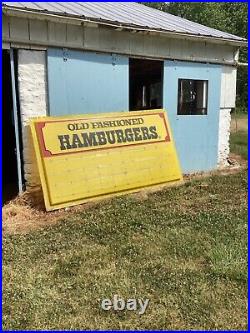 Vintage Wendy's Restaurant Advertising Sign 9 food menu board local pickup PA