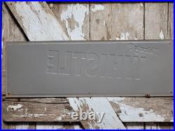 Vintage Whistle Sign Old Metal Tin Tacker Soda Cola Pop Beverage Drink Food 27