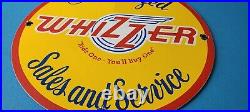 Vintage Whizzer Bike Motorcycle Porcelain Gas Tanks Service Service Station Sign