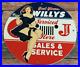 Vintage-Willy-s-Jeep-Porcelain-Gas-Service-Station-Make-An-Offer-Wrangler-Sign-01-jifz