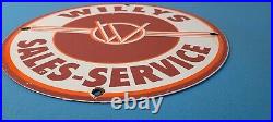 Vintage Willys Jeep Vehicles Sign Army Gas Pump Porcelain Sign