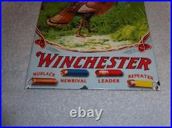 Vintage Winchester Shotgun Shells Turkey Hunting 1' Porcelain Metal Gas Oil Sign