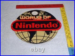 Vintage World Of Nintendo 12 Metal Mario Brothers Nes 64 Snes Gasoline Oil Sign