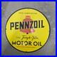 Vintage-Yellow-Pennzoil-Old-Us-Gasoline-Oil-Gas-Pump-Enamel-Porcelain-Sign-01-bltz