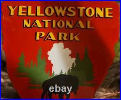 Vintage Yellowstone National Park Porcelain Sign Vintage, Est. 1872, RV Camping Vintage Yellowstone National Park Porcelain Sign Vintage, Est. 1872, RV Camping