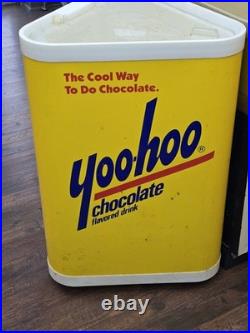 Vintage Yoo-Hoo In Store Beverage Ice Cooler 32 Tall With Lid and Drain