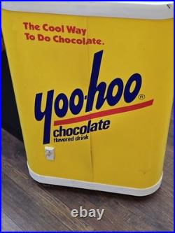 Vintage Yoo-Hoo In Store Beverage Ice Cooler 32 Tall With Lid and Drain