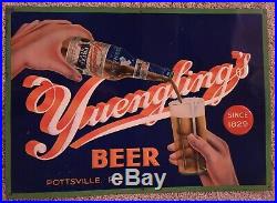 Vintage Yuengling Prize Beer Sign Pottsville PA Beer Advertising Tin Sign