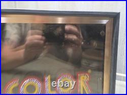 Vintage Zenith CHROMACOLOR Light-Up Motion Wheel Advertising Sign Display RARE