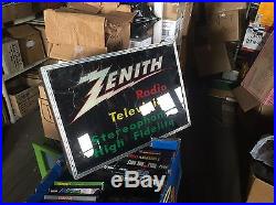 Vintage Zenith Lighted Sign