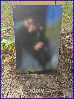 Vintage Zig Zag Porcelain Sign 1949 France Cigarette Smoking Tobacco Roll Papers