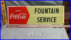 Vintage advertising Coca Cola sign original porcelain
