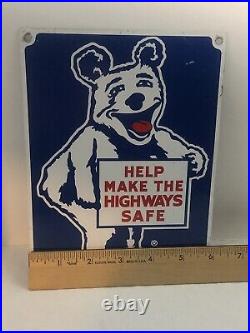 Vintage bear wheel alignment sign