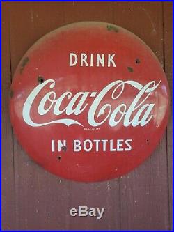 Vintage coca cola sign original 1950's
