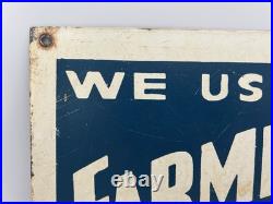 Vintage farmers co-op metal agriculture advertising sign Vintage farmers co-op metal agriculture advertising sign