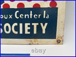 Vintage farmers co-op metal agriculture advertising sign Vintage farmers co-op metal agriculture advertising sign