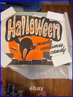 Vintage halloween store sign From Ben Franklin Variety Store 50's-60's Vintage halloween store sign From Ben Franklin Variety Store 50's-60's