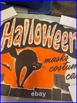 Vintage halloween store sign From Ben Franklin Variety Store 50's-60's Vintage halloween store sign From Ben Franklin Variety Store 50's-60's