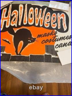 Vintage halloween store sign From Ben Franklin Variety Store 50's-60's Vintage halloween store sign From Ben Franklin Variety Store 50's-60's