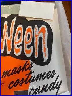 Vintage halloween store sign From Ben Franklin Variety Store 50's-60's Vintage halloween store sign From Ben Franklin Variety Store 50's-60's