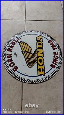 Vintage honda motorcycle signs Vintage honda motorcycle signs