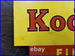 Vintage kodak advertising hanging metal sign 2 sided retro