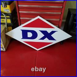 Vintage look Old Style DX Gasoline Gas Station Sign hot rod garage art