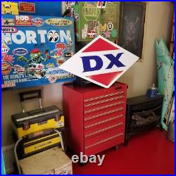 Vintage look Old Style DX Gasoline Gas Station Sign hot rod garage art