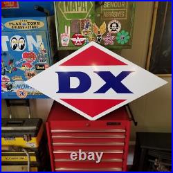 Vintage look Old Style DX Gasoline Gas Station Sign hot rod garage art