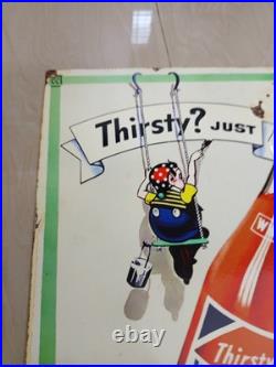 Vintage model Whistle Soda Advertising Sign Steel plate Rusty Spot Not Porcelain Vintage model Whistle Soda Advertising Sign Steel plate Rusty Spot Not Porcelain