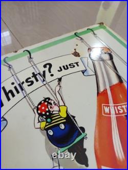 Vintage model Whistle Soda Advertising Sign Steel plate Rusty Spot Not Porcelain Vintage model Whistle Soda Advertising Sign Steel plate Rusty Spot Not Porcelain