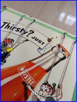 Vintage model Whistle Soda Advertising Sign Steel plate Rusty Spot Not Porcelain Vintage model Whistle Soda Advertising Sign Steel plate Rusty Spot Not Porcelain