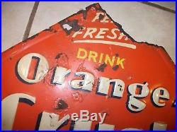 Vintage original Orange Crush Sign