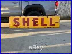 Vintage shell porcelain sign Texaco Gulf Sinclair