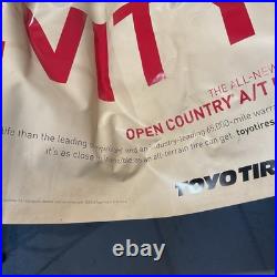 Vintage toyo tires Tire Banner Advertising Sign 60 by 35 1/2
