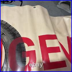 Vintage toyo tires Tire Banner Advertising Sign 60 by 35 1/2