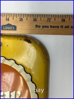 Vtg 1950s 60s Nesbitt's Orange Soda Pop Advertising Thermometer Metal Sign 27