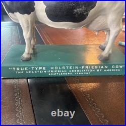 Vtg 1950s True Type Holstein Friesian Cow the Holstein Association of America