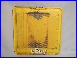 Vtg Embossed 55 Sign Reflective Marble Yellow & Black Railroad Road 13 X 13