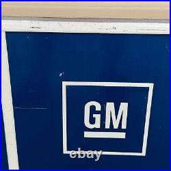 Vtg GM General Motors AC Delco Air Conditioning Parts Metal Tin Sign 36 X 24