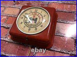 Vtg Ge Farmall Tractor Old Farm Store Advertising Oil-gas Garage Wall Clock Sign