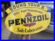 Vtg-Pennzoil-Sound-your-Z-1960s-double-sided-metal-sign-Gas-Oil-Station-01-uw
