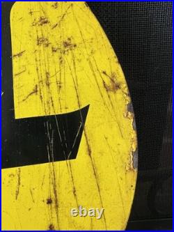 Vtg Pennzoil Sound your Z 1960s double-sided metal sign Gas Oil Station